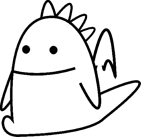 Kolorowanka dinozaur dinuś